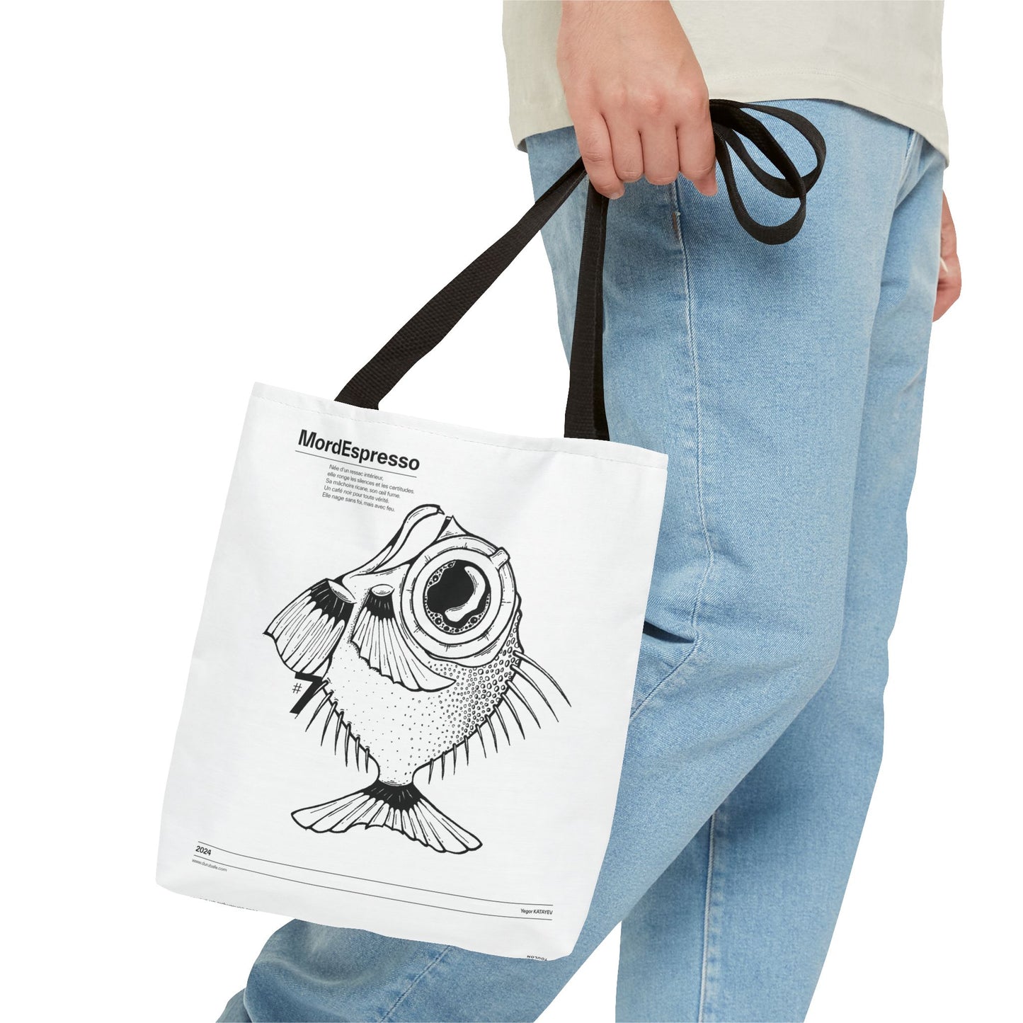 Mordespresso Tote Bag – The Rebel Fish in Ink