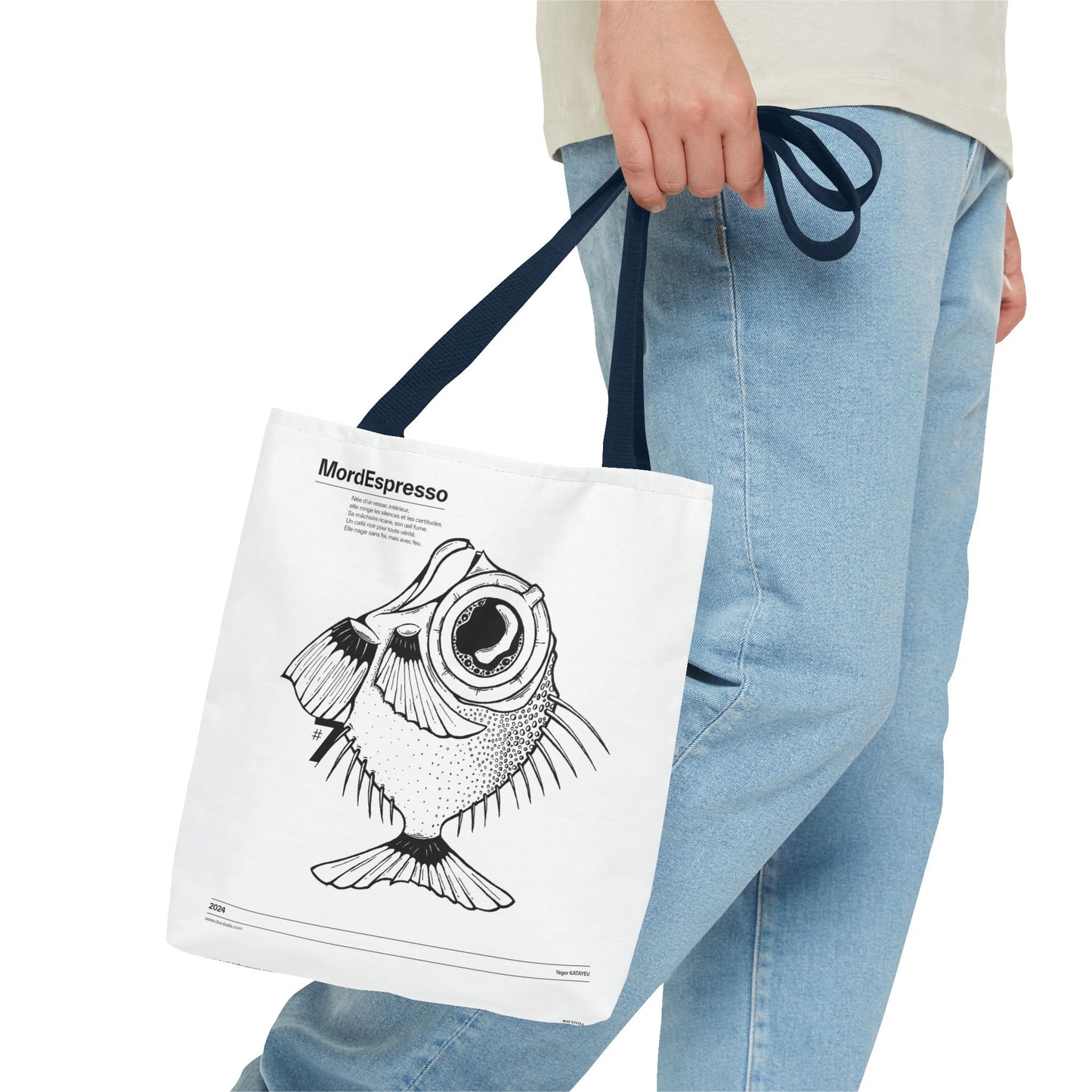 Mordespresso Tote Bag – The Rebel Fish in Ink