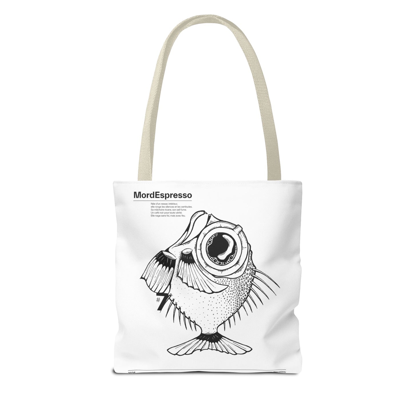 Mordespresso Tote Bag – The Rebel Fish in Ink