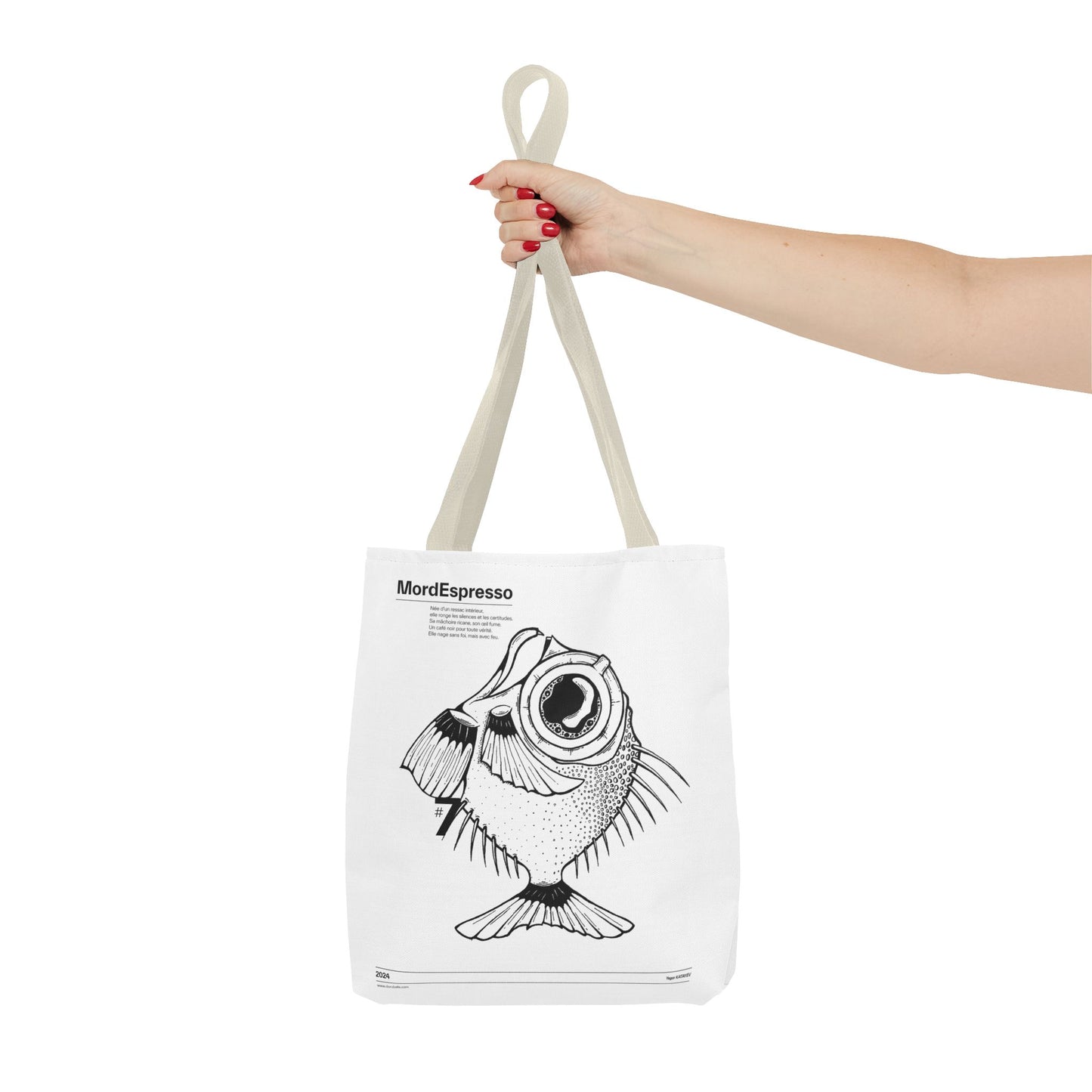 Mordespresso Tote Bag – The Rebel Fish in Ink