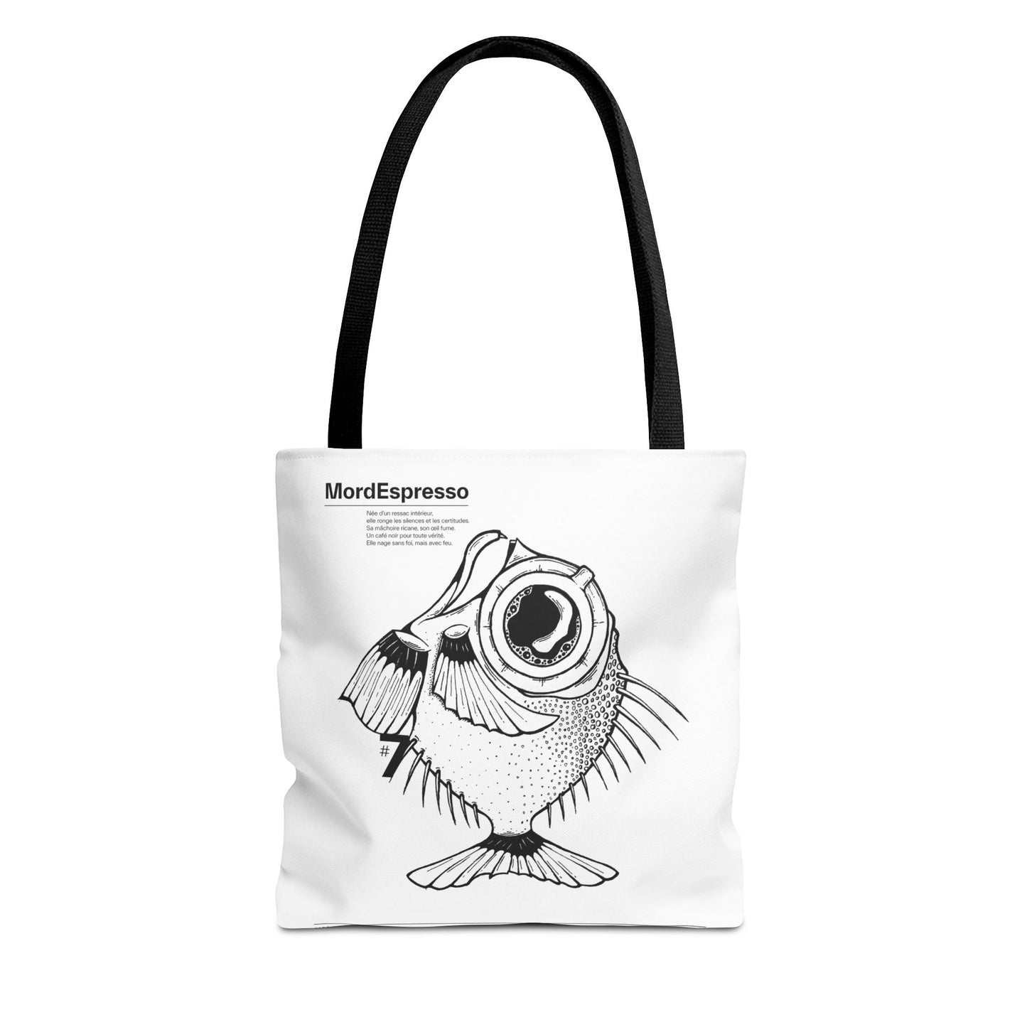 Mordespresso Tote Bag – The Rebel Fish in Ink