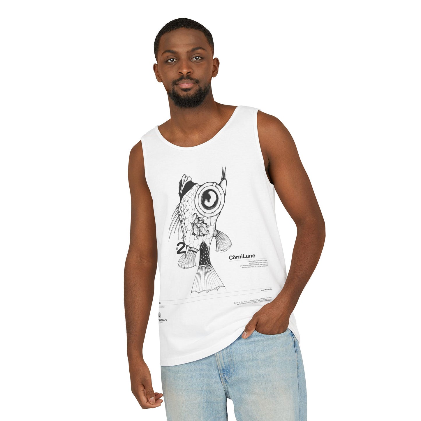 CorniLune fish. Tank Top