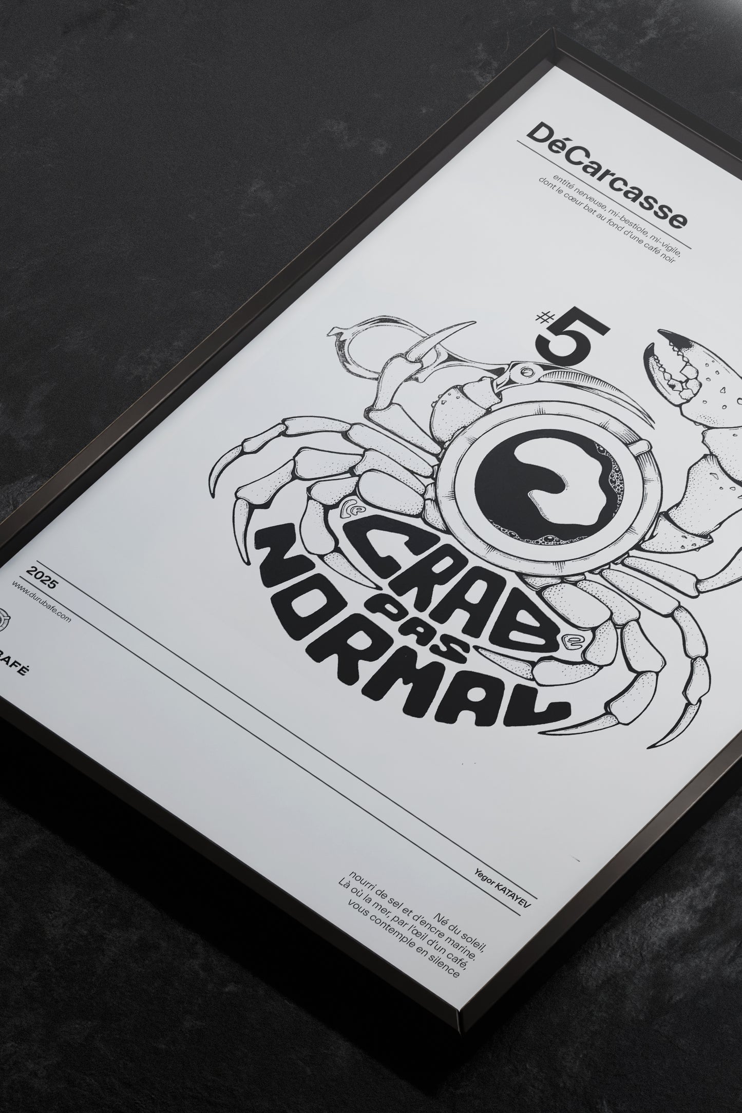 Le Crabe Pas Normal – Surreal Crab Poster