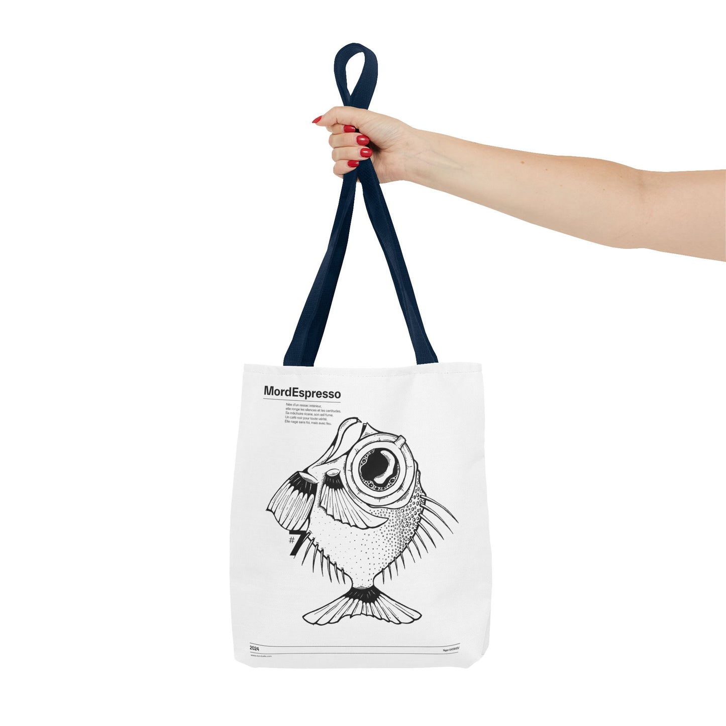 Mordespresso Tote Bag – The Rebel Fish in Ink