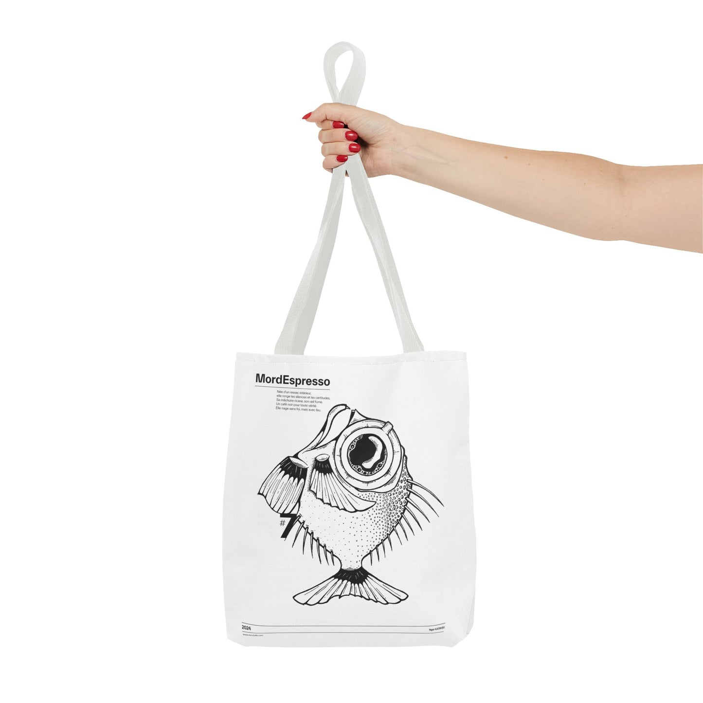 Mordespresso Tote Bag – The Rebel Fish in Ink