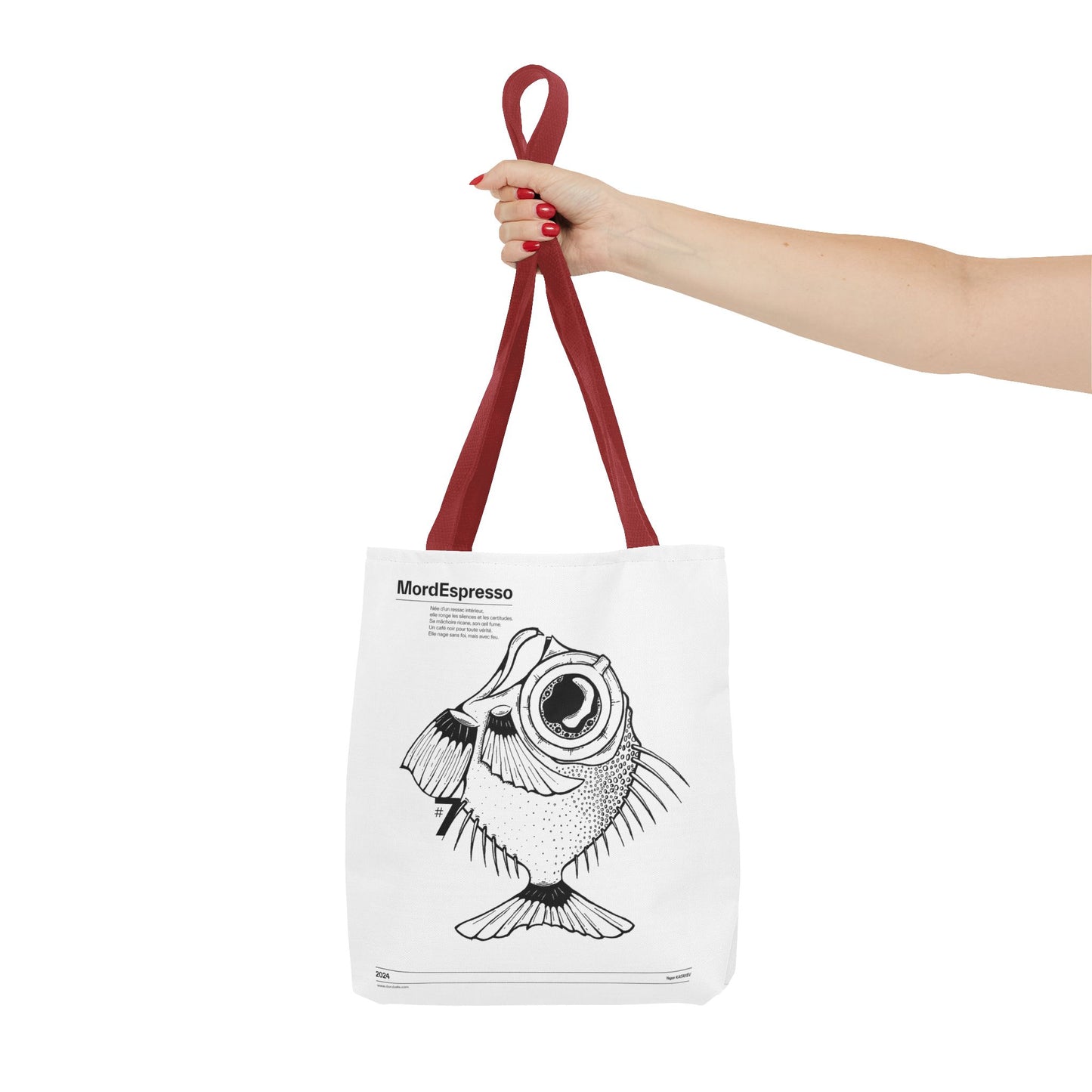 Mordespresso Tote Bag – The Rebel Fish in Ink