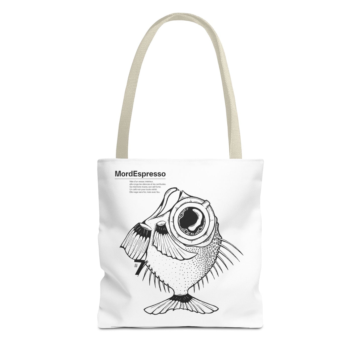 Mordespresso Tote Bag – The Rebel Fish in Ink