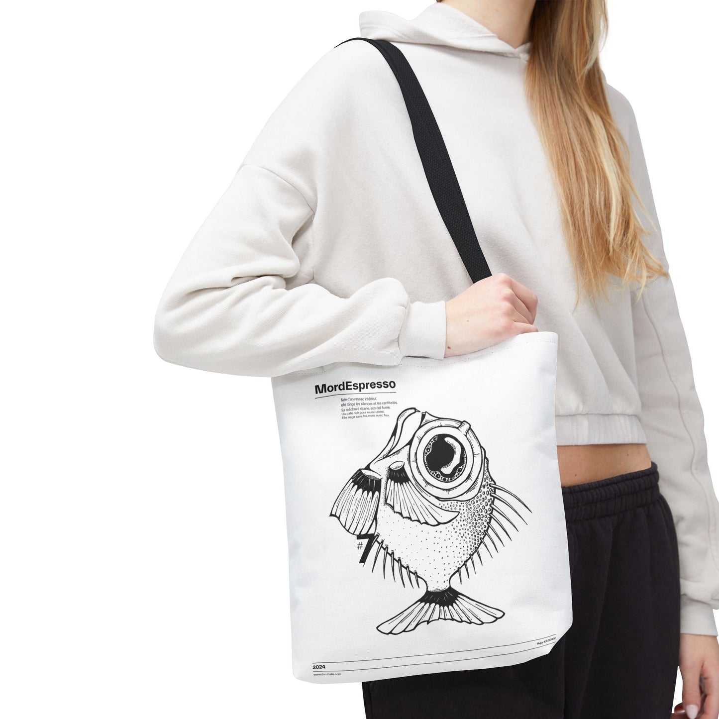 Mordespresso Tote Bag – The Rebel Fish in Ink
