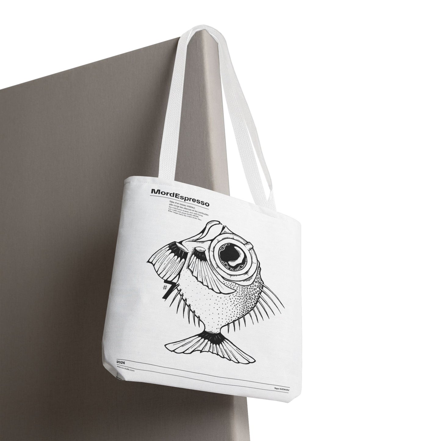 Mordespresso Tote Bag – The Rebel Fish in Ink