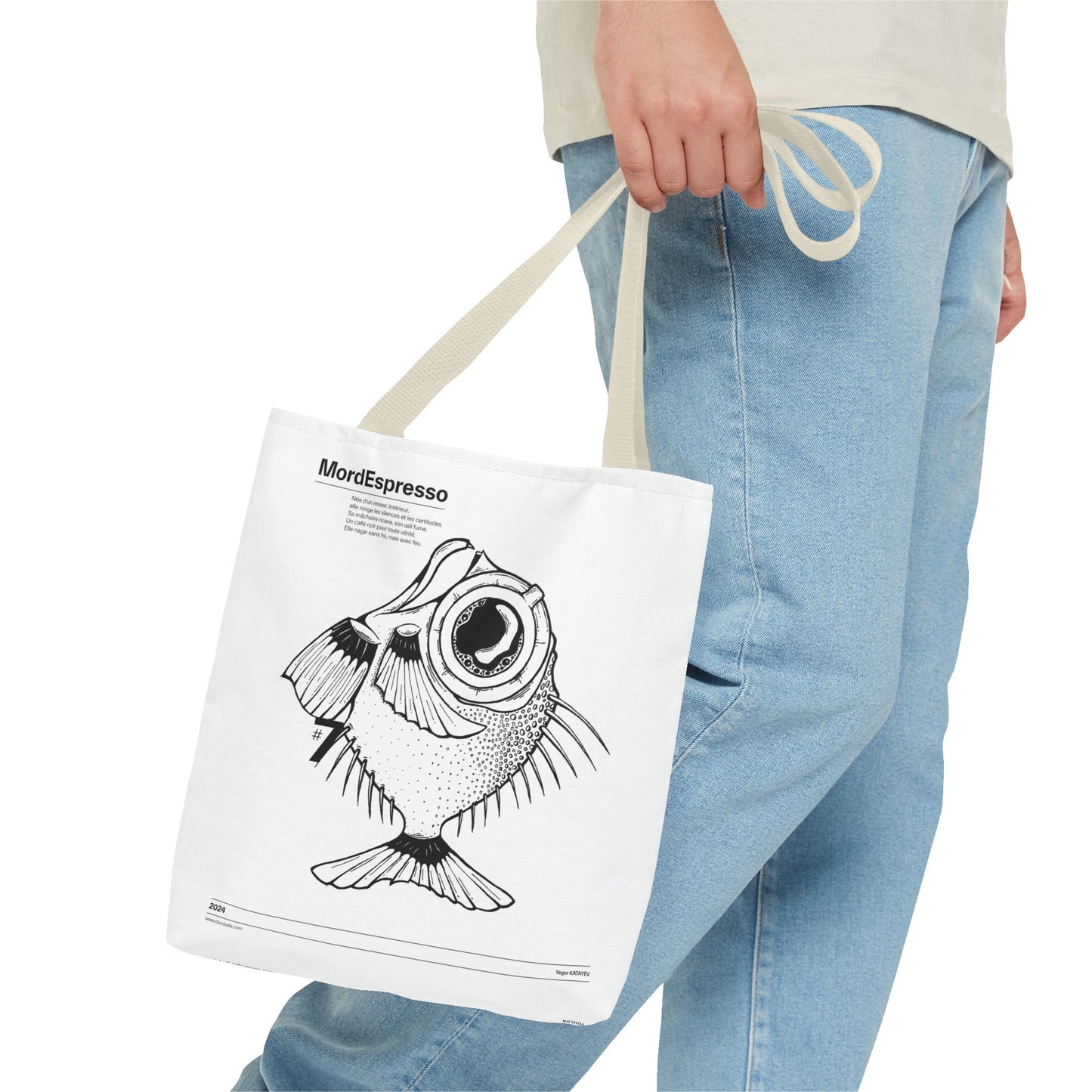 Mordespresso Tote Bag – The Rebel Fish in Ink