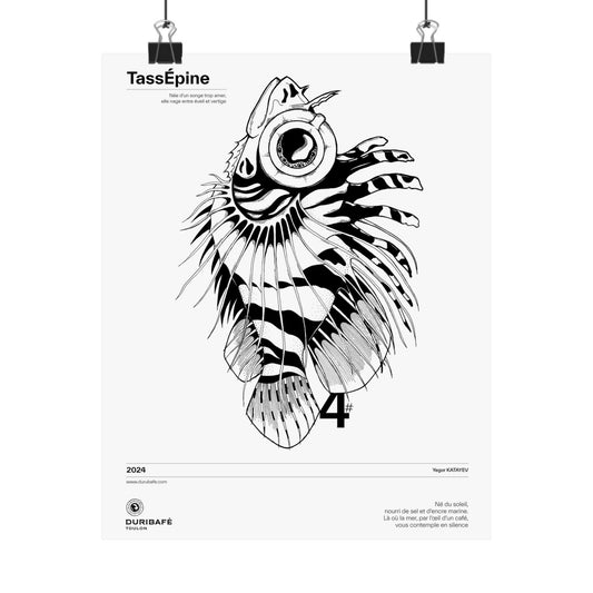 TassEpine fish art – The Enigmatic Fish Poster