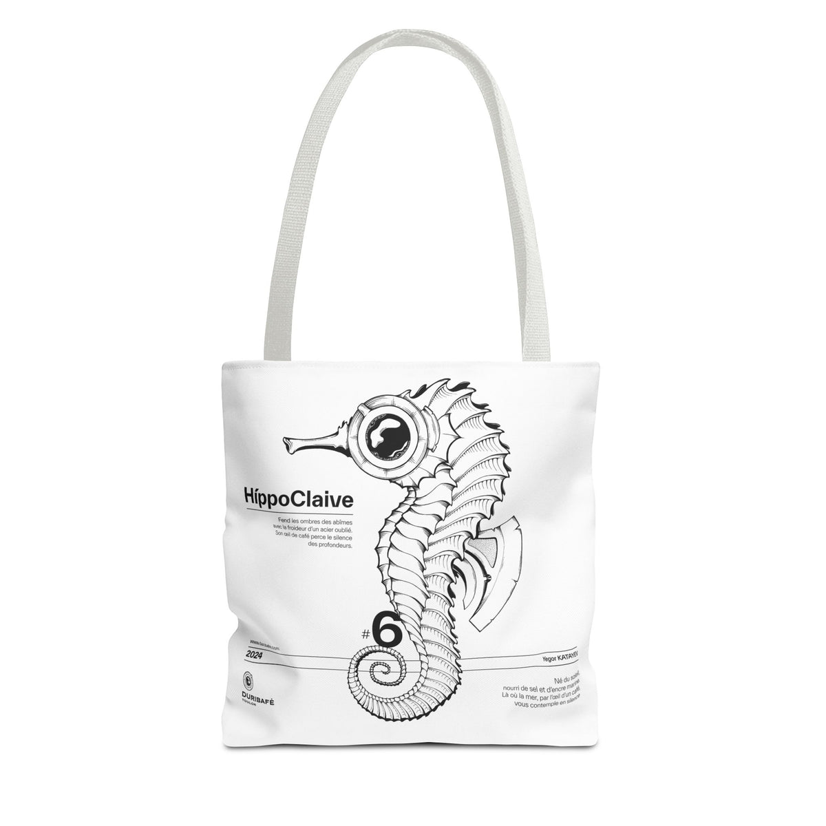 HíppoClaive. Silence d’Acier des Profondeurs. Art Tote Bag