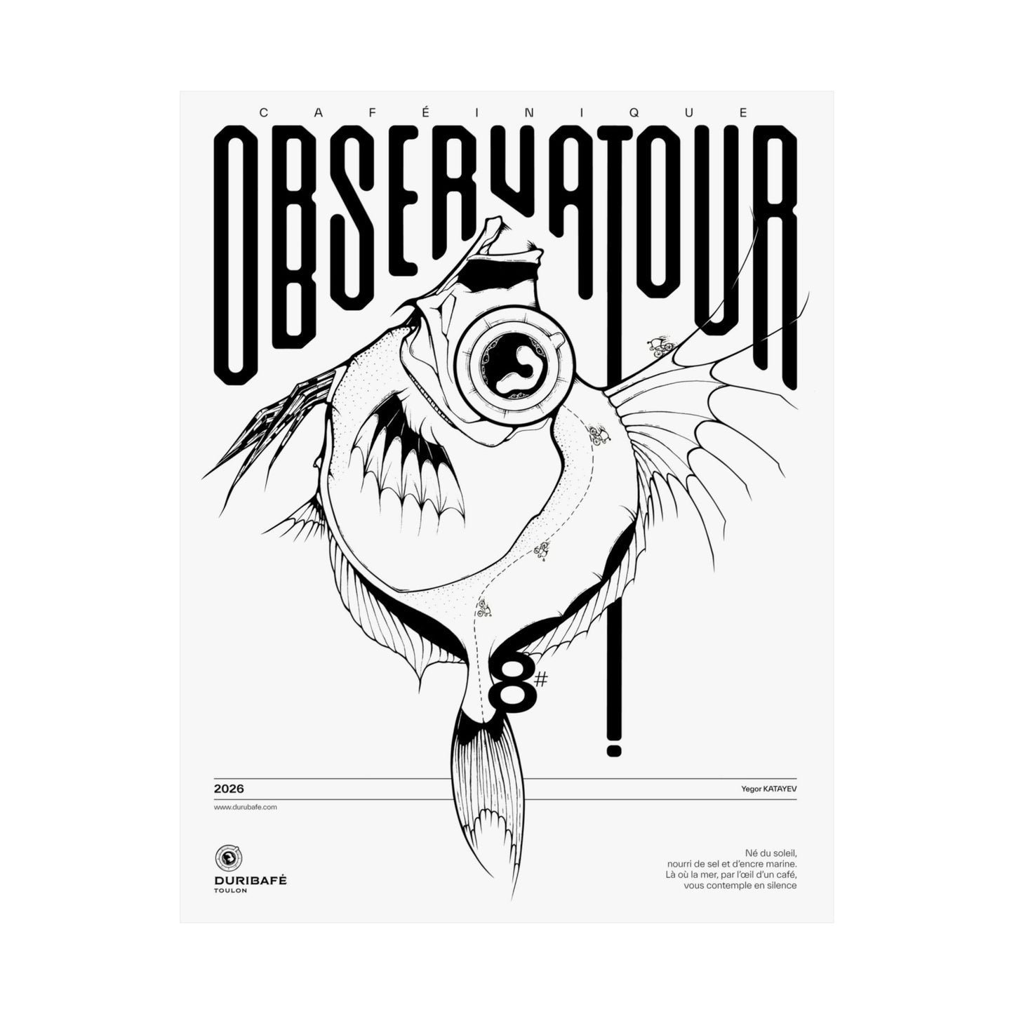 Observatour Caféinique / Affiche Surréaliste