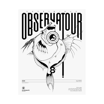 Observatour Caféinique / Affiche Surréaliste