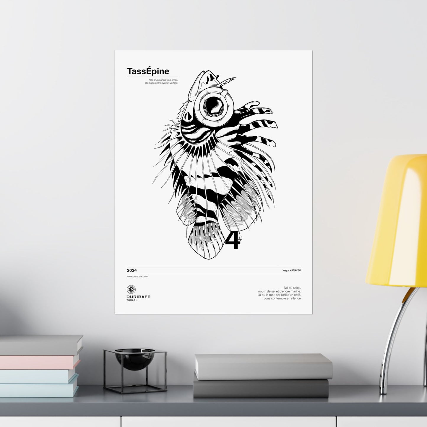 TassEpine fish art – The Enigmatic Fish Poster