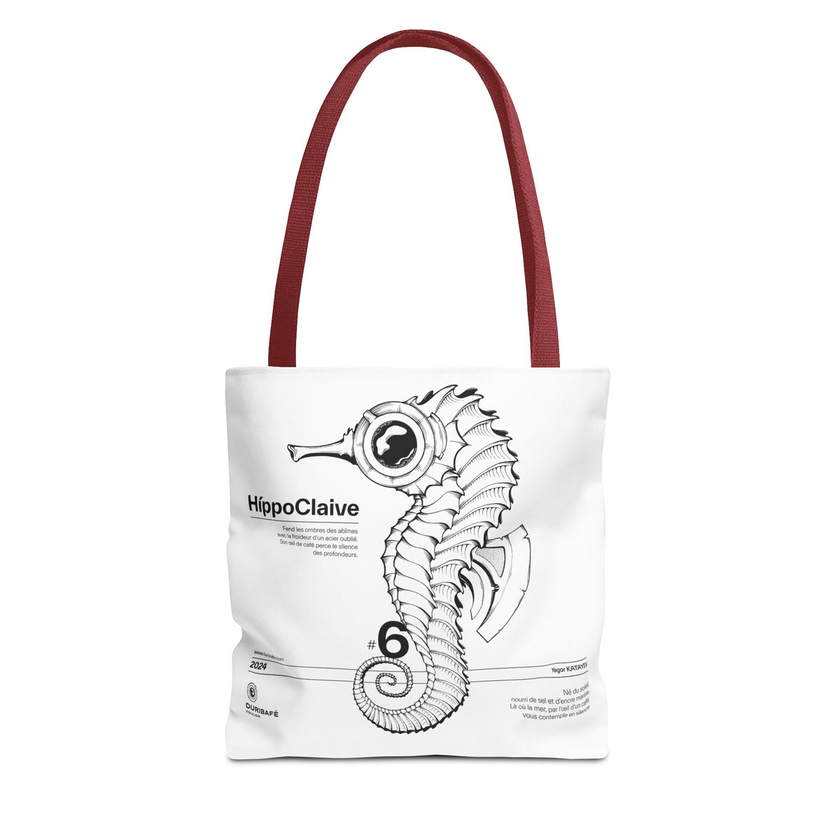 HíppoClaive. Silence d’Acier des Profondeurs. Art Tote Bag