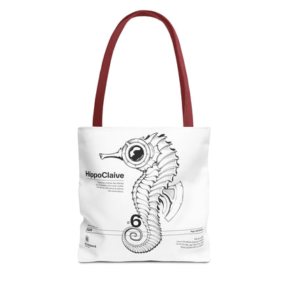 HíppoClaive. Silence d’Acier des Profondeurs. Art Tote Bag