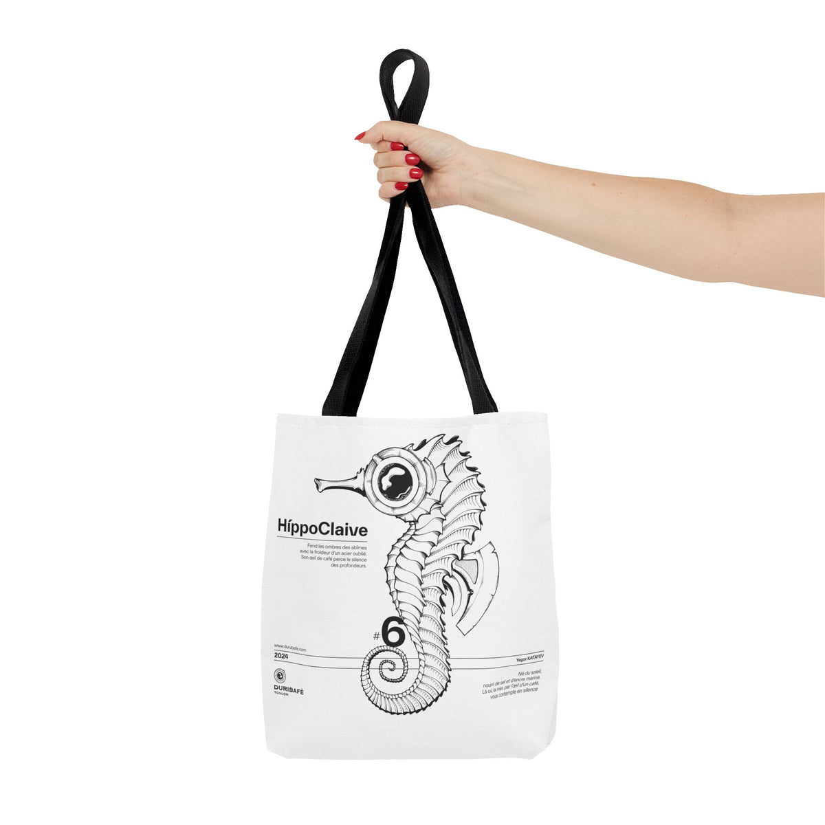 HíppoClaive. Silence d’Acier des Profondeurs. Art Tote Bag