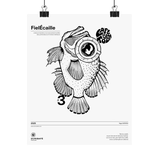 FielÉcaille – The Abyss Within / Affiche Surréaliste
