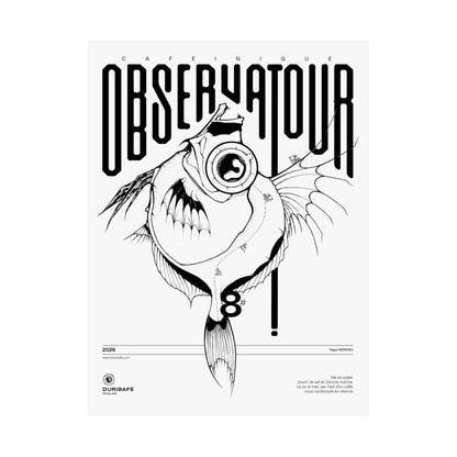 Observatour Caféinique / Affiche Surréaliste
