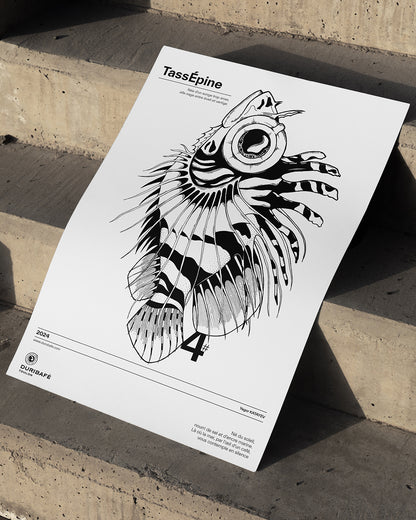 TassEpine fish art – The Enigmatic Fish Poster