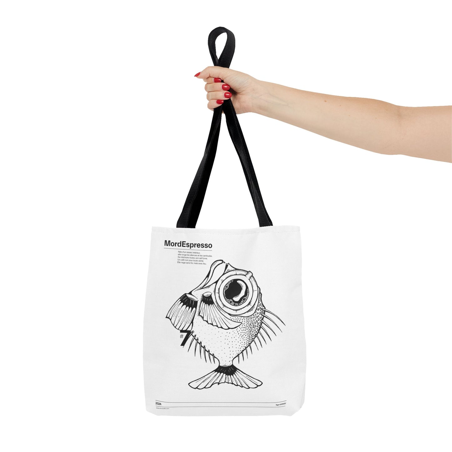 Mordespresso Tote Bag – The Rebel Fish in Ink