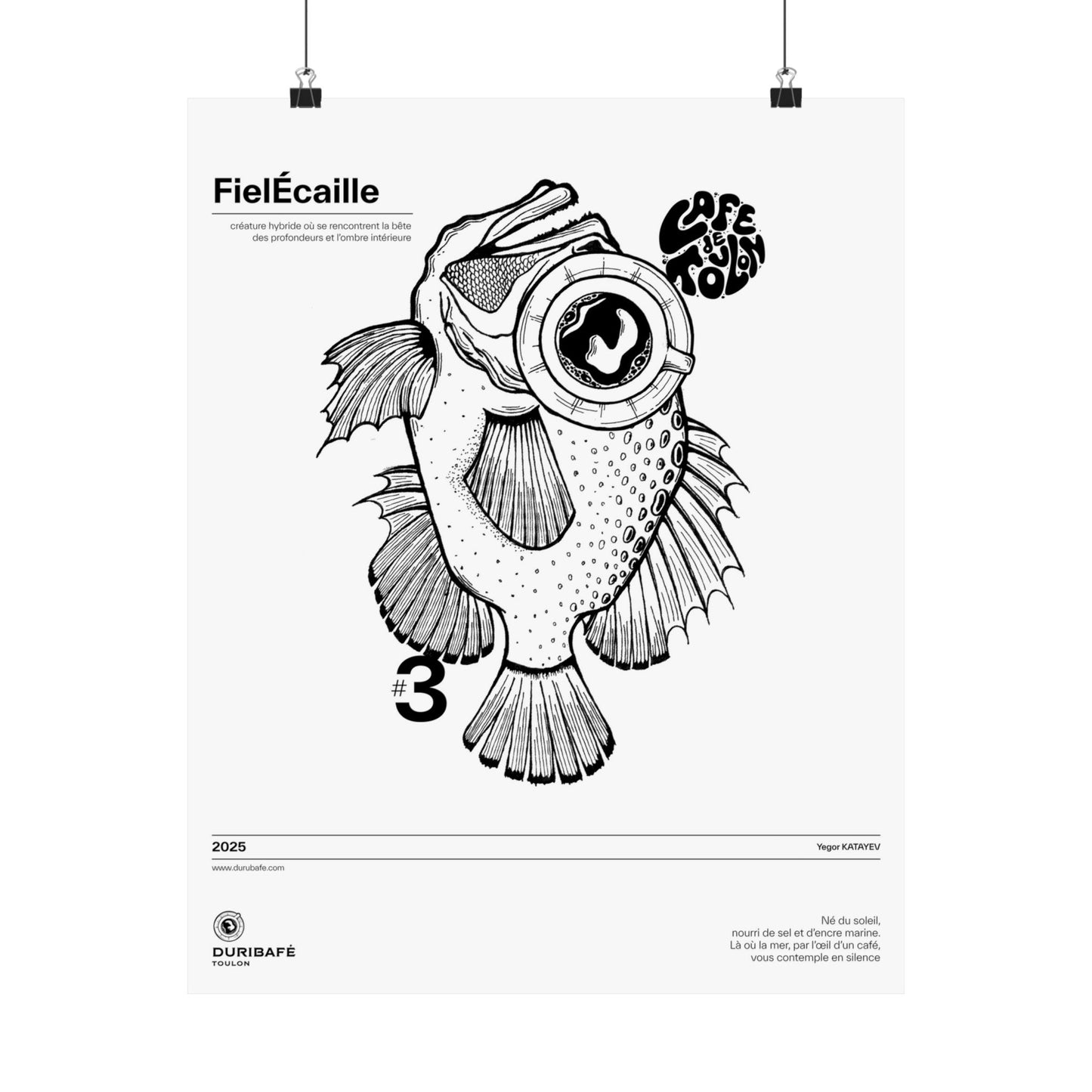 FielÉcaille – The Abyss Within / Affiche Surréaliste
