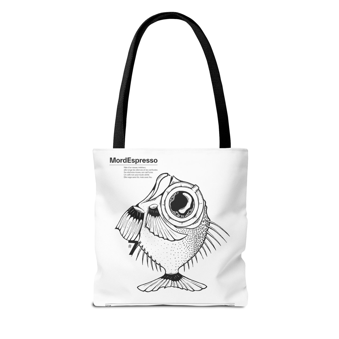 Mordespresso Tote Bag – The Rebel Fish in Ink