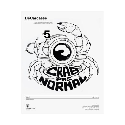 Le Crabe Pas Normal – Surreal Crab Poster
