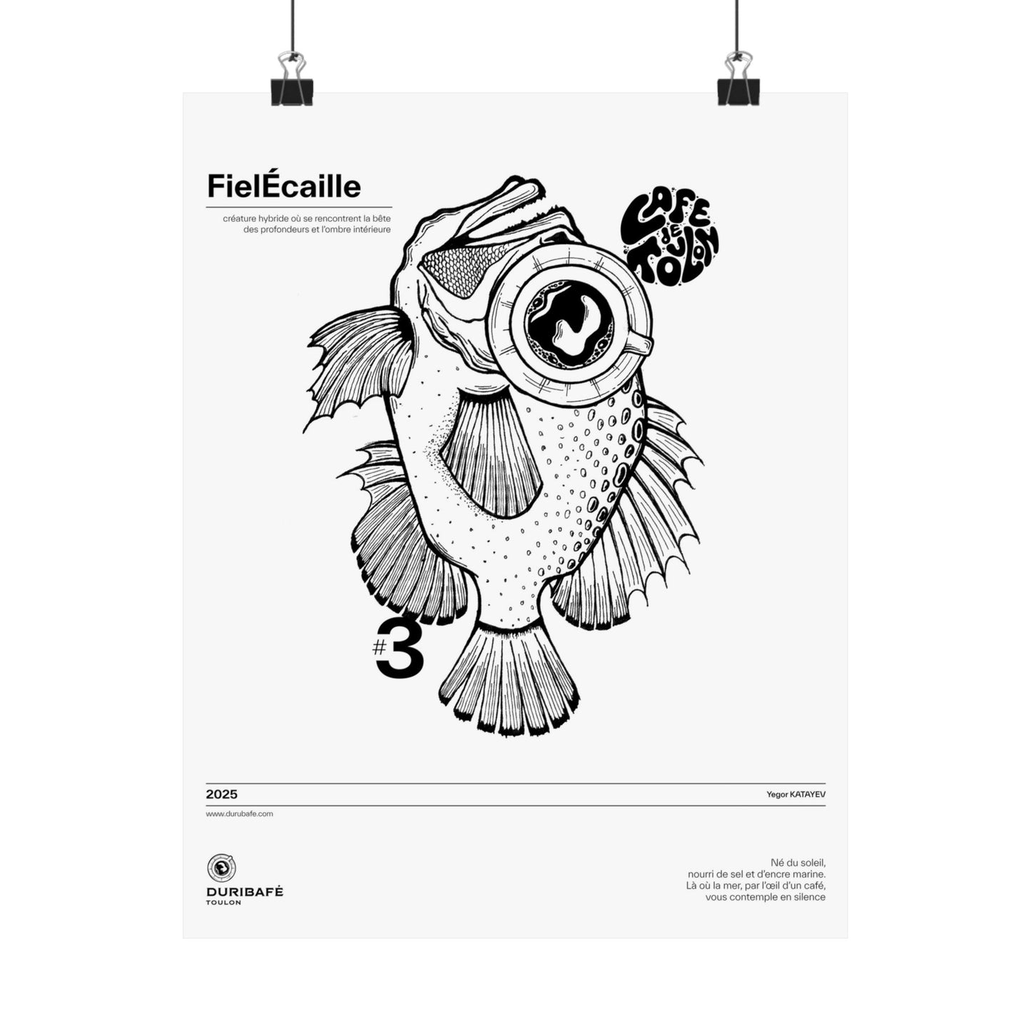 FielÉcaille – The Abyss Within / Affiche Surréaliste