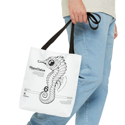 HíppoClaive. Silence d’Acier des Profondeurs. Art Tote Bag