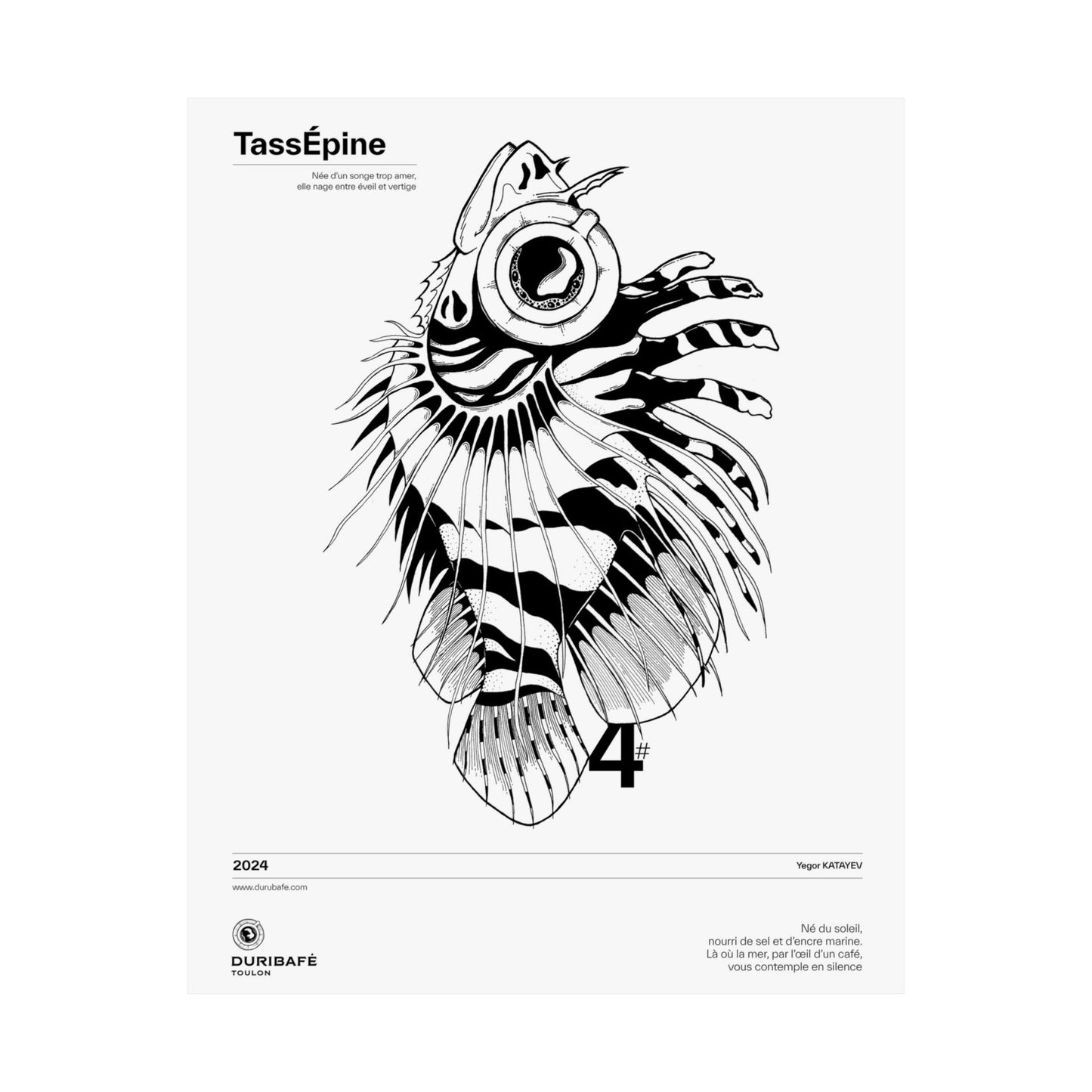 TassEpine fish art – The Enigmatic Fish Poster