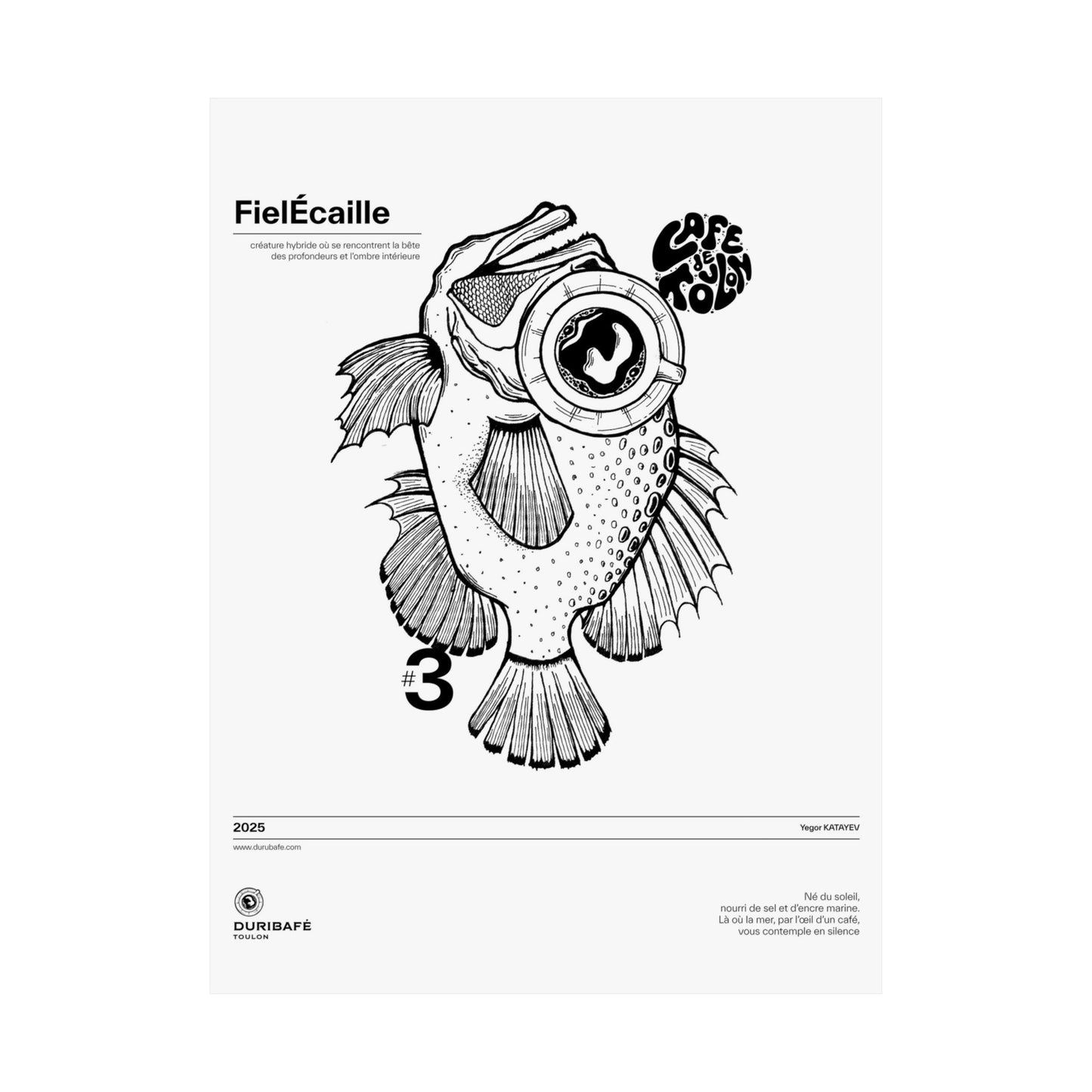 FielÉcaille – The Abyss Within / Affiche Surréaliste