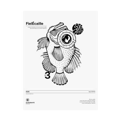 FielÉcaille – The Abyss Within / Affiche Surréaliste
