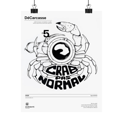 Le Crabe Pas Normal – Surreal Crab Poster