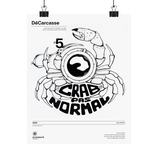Le Crabe Pas Normal – Surreal Crab Poster